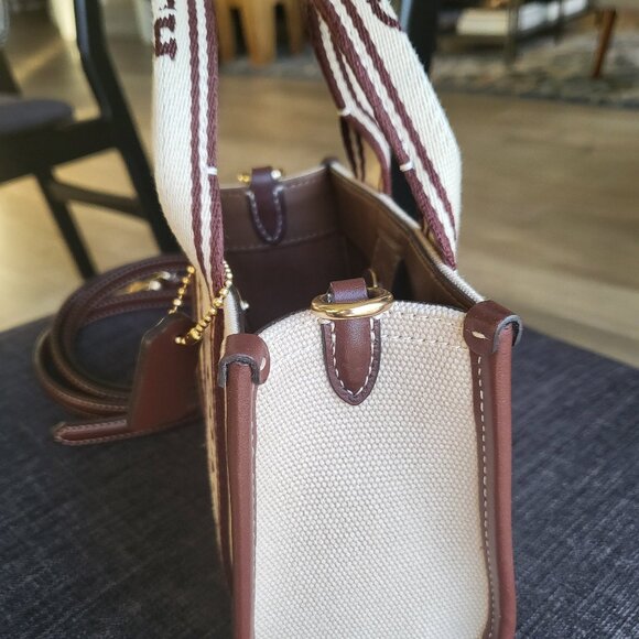 Smith Mini Tote in Canvas Leather Mix - Picture 5 of 8